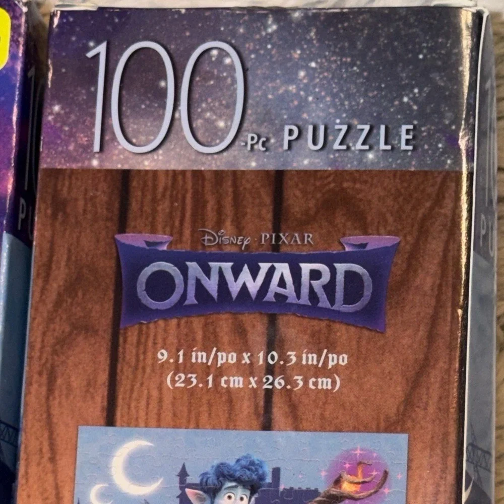 Disney‎ Pixar Onward 100 Piece Puzzle Lot of 2 Cardinal Games Wizard in Training